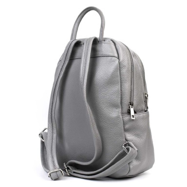 Кожаный женский рюкзак Virginia Conti Italy - 02443_grey серый