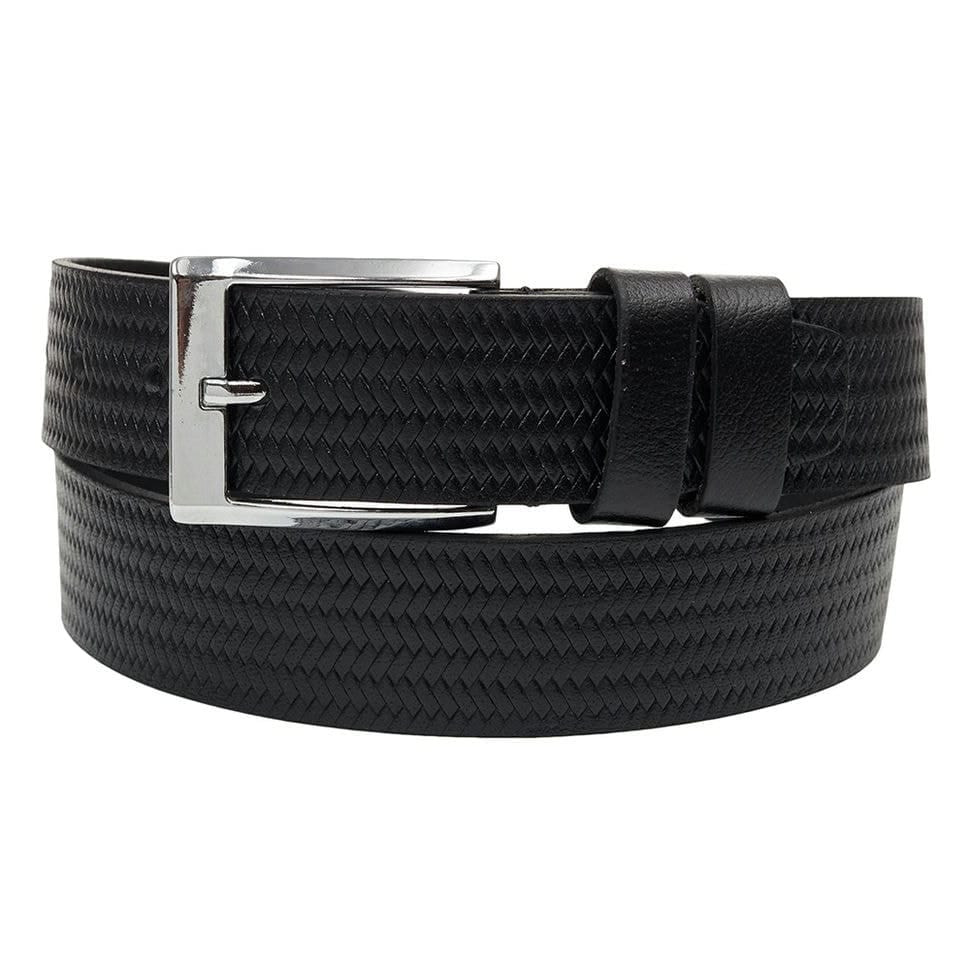 Ремінь шкіряний YSK джинси 4см 4-3072-1 чорний