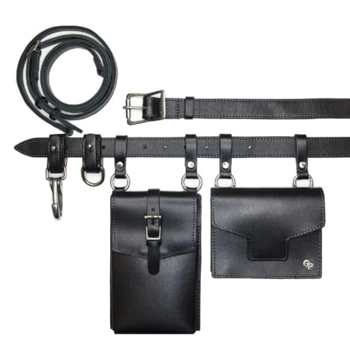 Пояс портупея, набір мінісумок на поясі Grande Pelle 744210