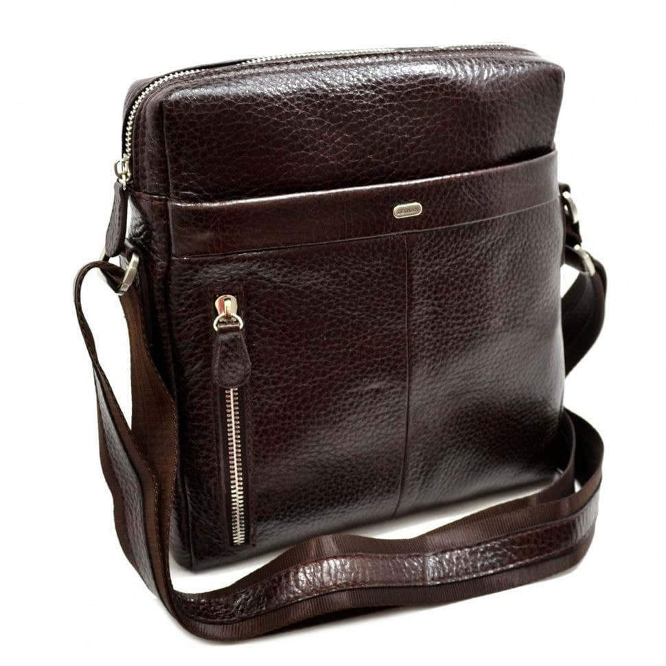 Барсетка м'яка шкіряна DESISAN 1322-019 коричневий флотар