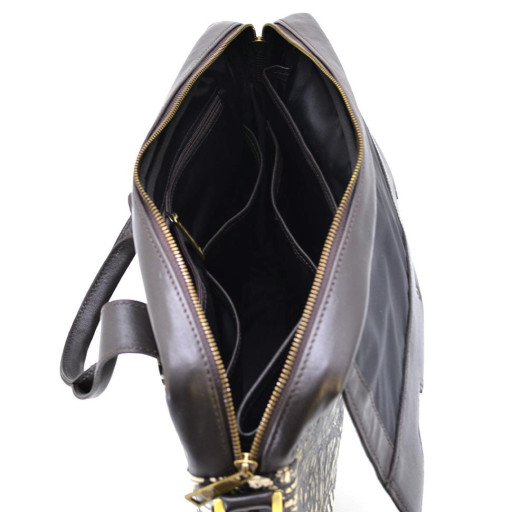 Шкіряна сумка для ноутбука Rep-1812-4lx від TARWA комбінована