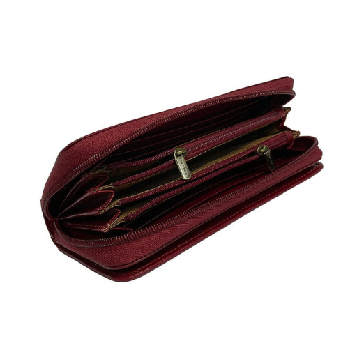 Leather wallet Italico 1192 rosso red