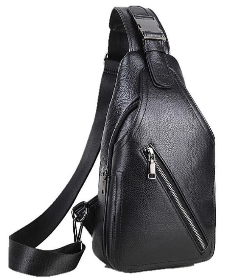Сумка на груди чоловіча шкіряна Tiding Bag A25F-1912A