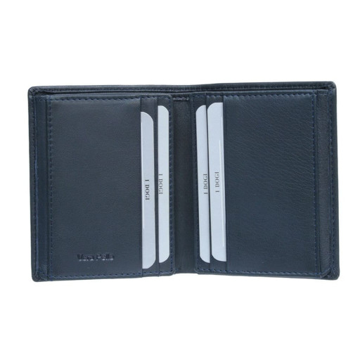 Шкіряне портмоне Cortina 5088 navy синій