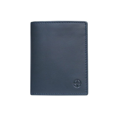 Leather wallet Cortina 5088 navy blue