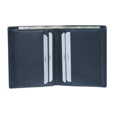 Leather wallet Cortina 5088 navy blue