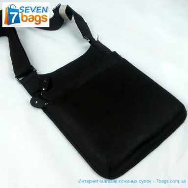 Compact cross body bag in horse leather