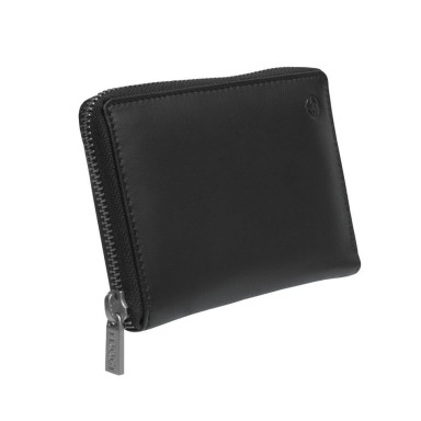 Leather wallet Cortina 5086 nero black