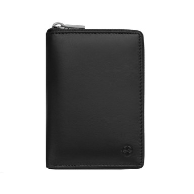 Leather wallet Cortina 5086 nero black