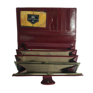 Leather wallet Accademia 1526 rosso red