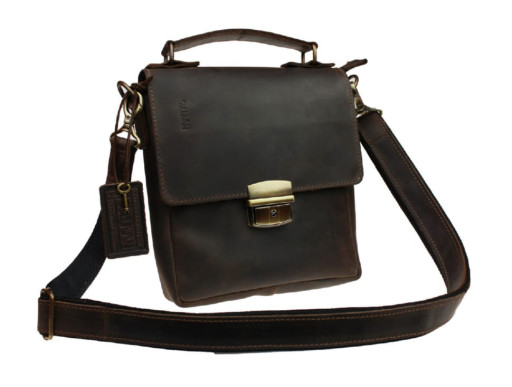 Сумка чоловіча шкіряна барсетка з ручкою SULLIVAN 354100(35) коричнева