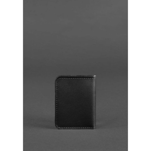 Шкіряна обкладинка для ID-паспорта та водійських прав 4.0 чорна