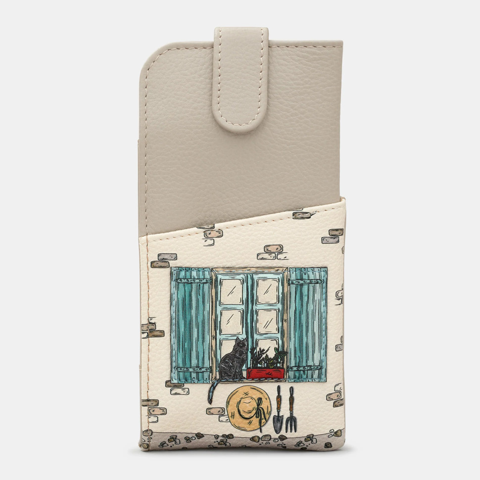Leather Case for Yoshi Glasses Y4309 (Country Cottage Warm Grey)