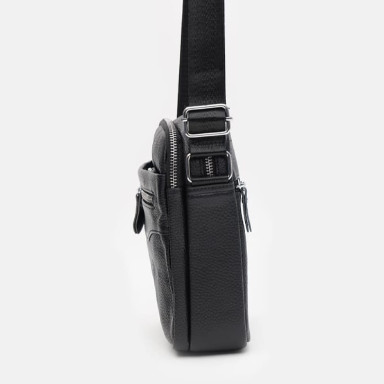 Мужская кожаная сумка Keizer K11183bl-black