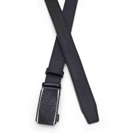 Чоловічий ремінь із натуральної шкіри V1115GX46-black