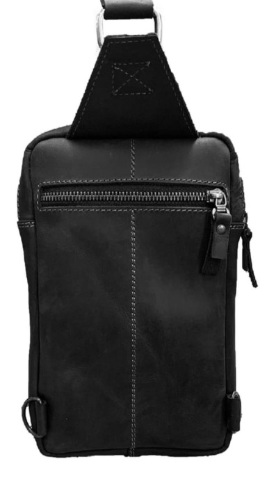 Mens sling shoulder bag banana 102-15(30) black