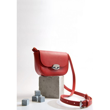 Jill red leather women's bag