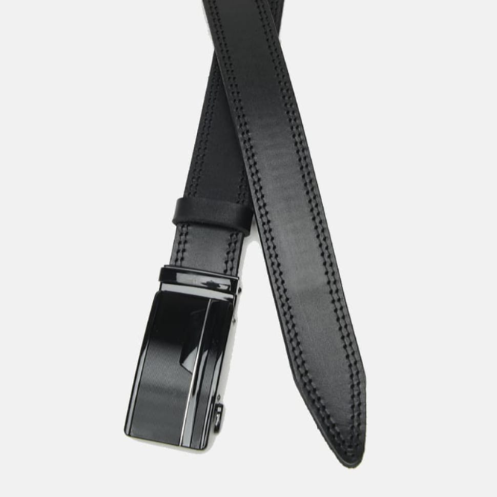Men's leather belt with automatic buckle CV1gnn34-115