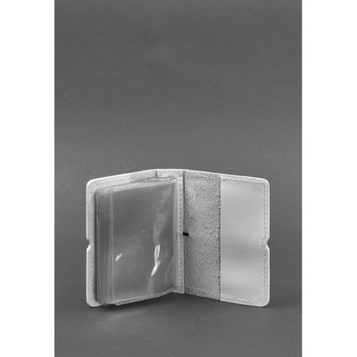 Жіночий шкіряний кард-кейс 7.0 білий Краст