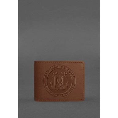 Leather cover for the certificate of the Marine Guard light brown Crazy Horse