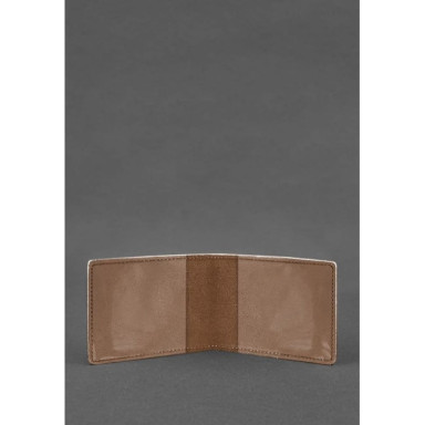 Leather cover for the certificate of the Marine Guard light brown Crazy Horse