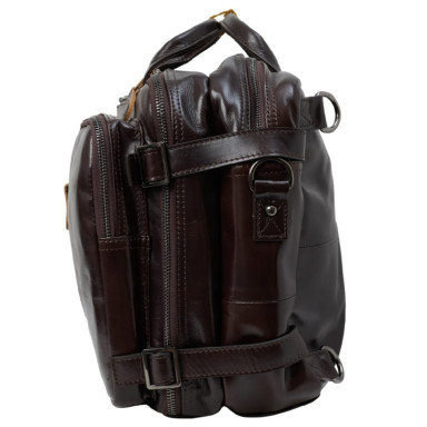 Портфель мягкий кожаный BUFFALO BAGS M7014C коричневый