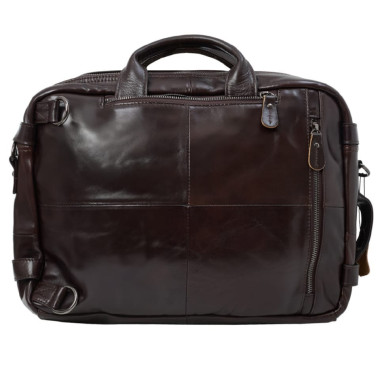 Портфель мягкий кожаный BUFFALO BAGS M7014C коричневый