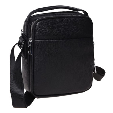 Мужская кожаная сумка Ricco Grande K16406a-black