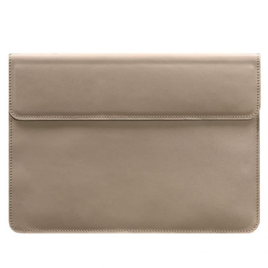Magnetic Leather Envelope Case for Laptop Universal Light Beige