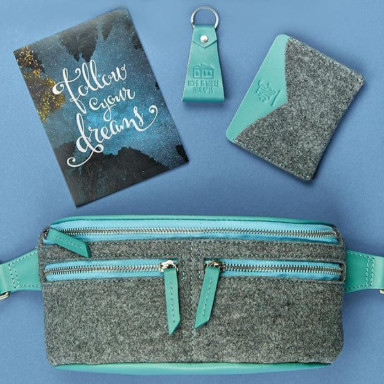 Women's gift set of accessories from felt Copenhagen