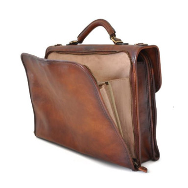 Pratesi BMA362 - Da Verrazzano Briefcase for Laptop in cow leather Bruce Brown