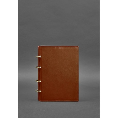 Leather Loop Notebook 9.0 with Hard Brown Cover