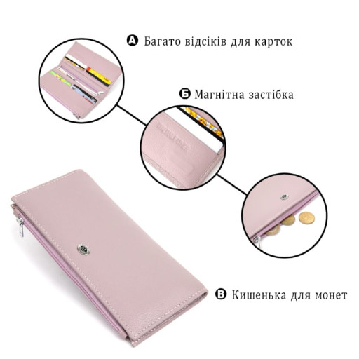 Жіночий шкіряний гаманець ST Leather 19384