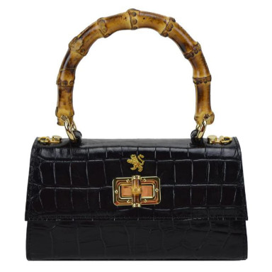 Pratesi KNE298/20 - Castalia K298/20 Lady Bag in cow leather Castalia K298/20 Black