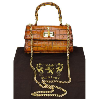 Pratesi KNE298/20 - Castalia K298/20 Lady Bag in cow leather Castalia K298/20 Black