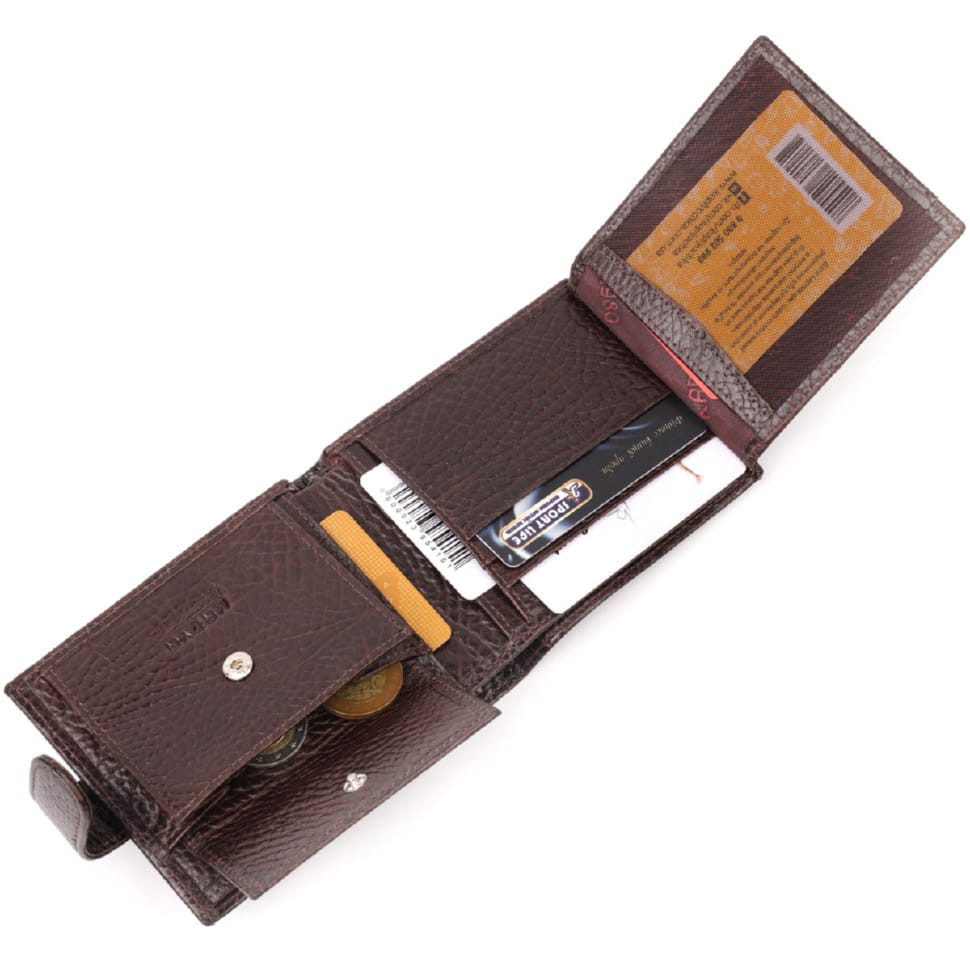 Мужской кошелек ST Leather 18311 (ST103) Черный