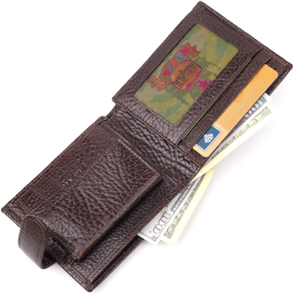 Мужской кошелек ST Leather 18311 (ST103) Черный