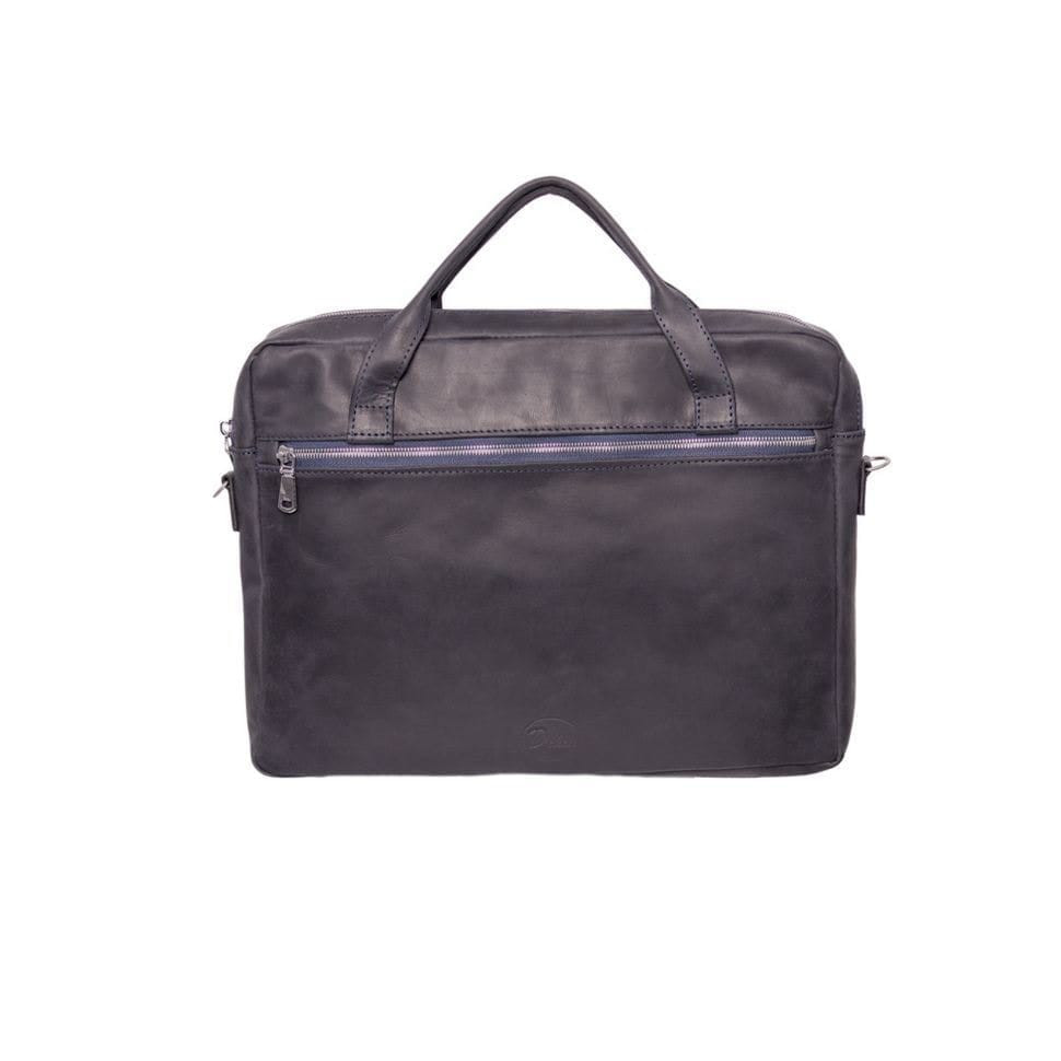 Сумка для документів шкіряна, колір - синій 028с