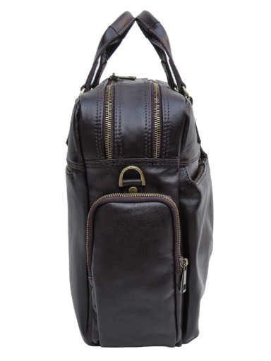 Brown men`s leather bag Newery N0021GC