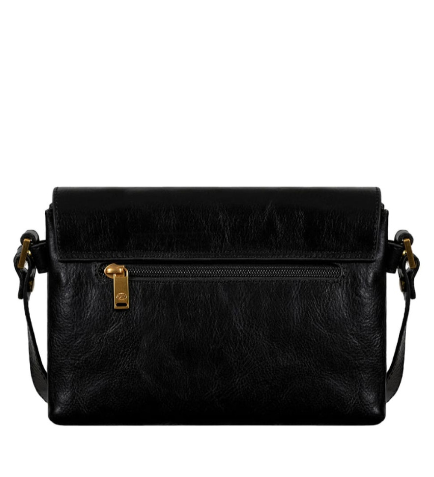 Шкіряна сумка через плече для жінок - Sophie's Choice - Чорний колір - Time Resistance 5244401