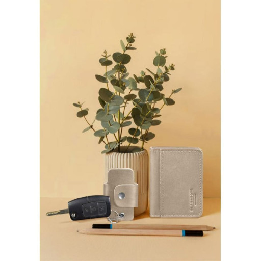 Набір шкіряних аксесуарів AUTO світло-бежевий