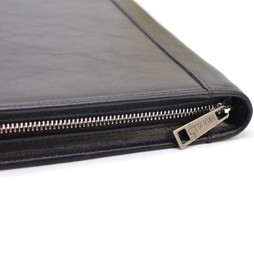 Шкіряна папка на блискавці формат А4 TARWA GA-1297-4lx із затискачем для паперу