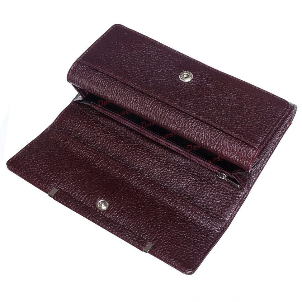 Гаманець жіночий шкіряний Desisan 724-339 бордо флотар