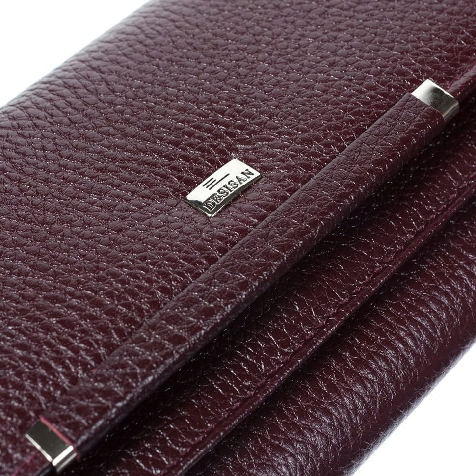 Гаманець жіночий шкіряний Desisan 724-339 бордо флотар