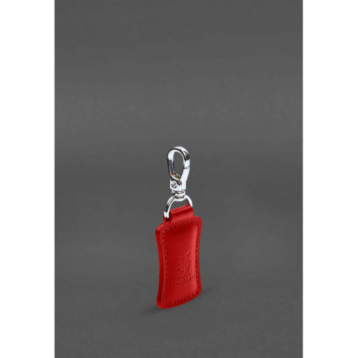 Шкіряний брелок Premium червоний