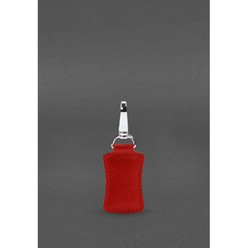 Шкіряний брелок Premium червоний