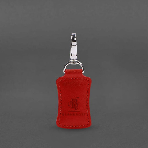 Шкіряний брелок Premium червоний