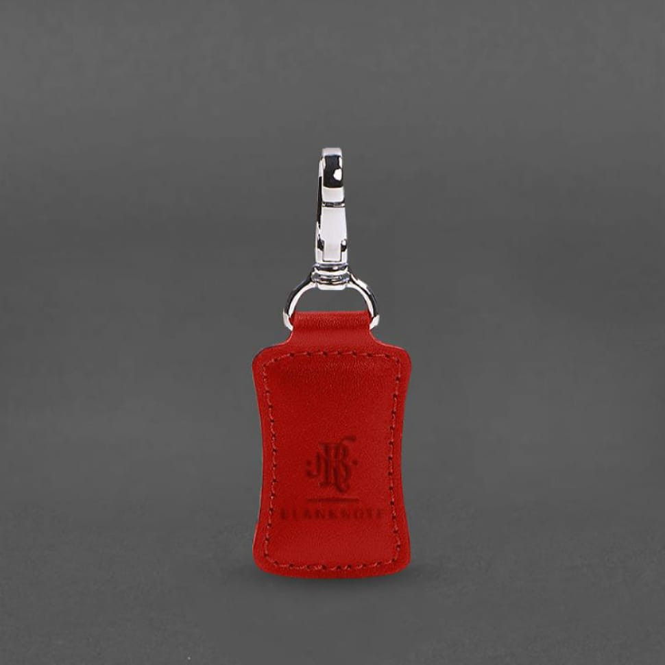 Шкіряний брелок Premium червоний
