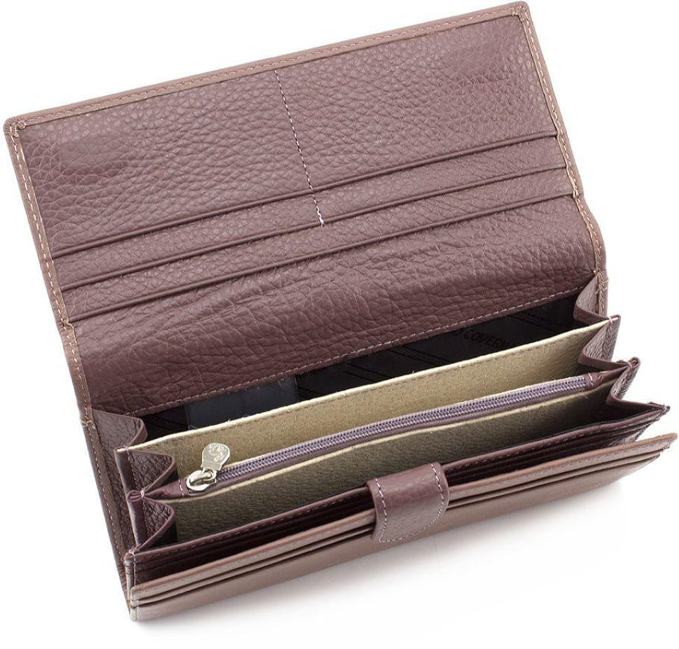 Шкіряний пудровий жіночий гаманець MARCO COVERNA mc1415-6