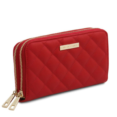Ada Double zip around soft leather wallet Tuscany TL142349